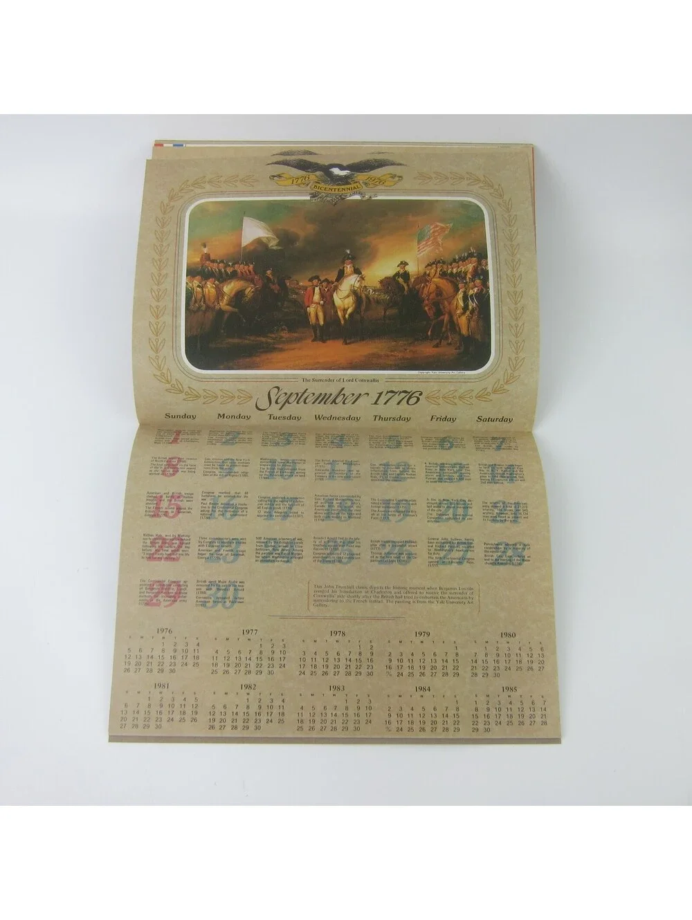 Vintage United States of America 200th Anniversary Calendar & Almanac 1976 RARE